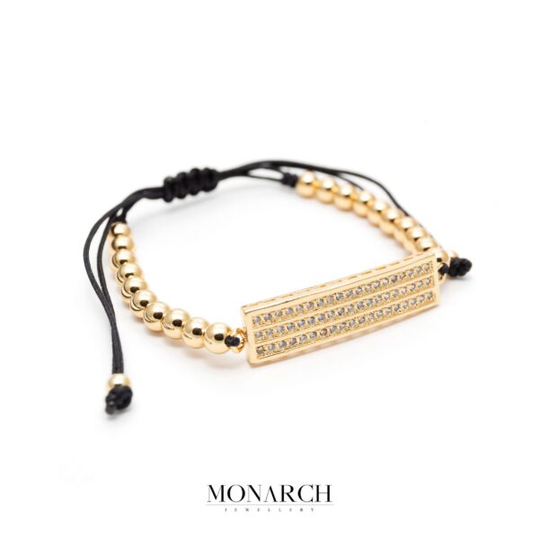 Gold luxury bracelet for man, monarch jewellery MA171GQB