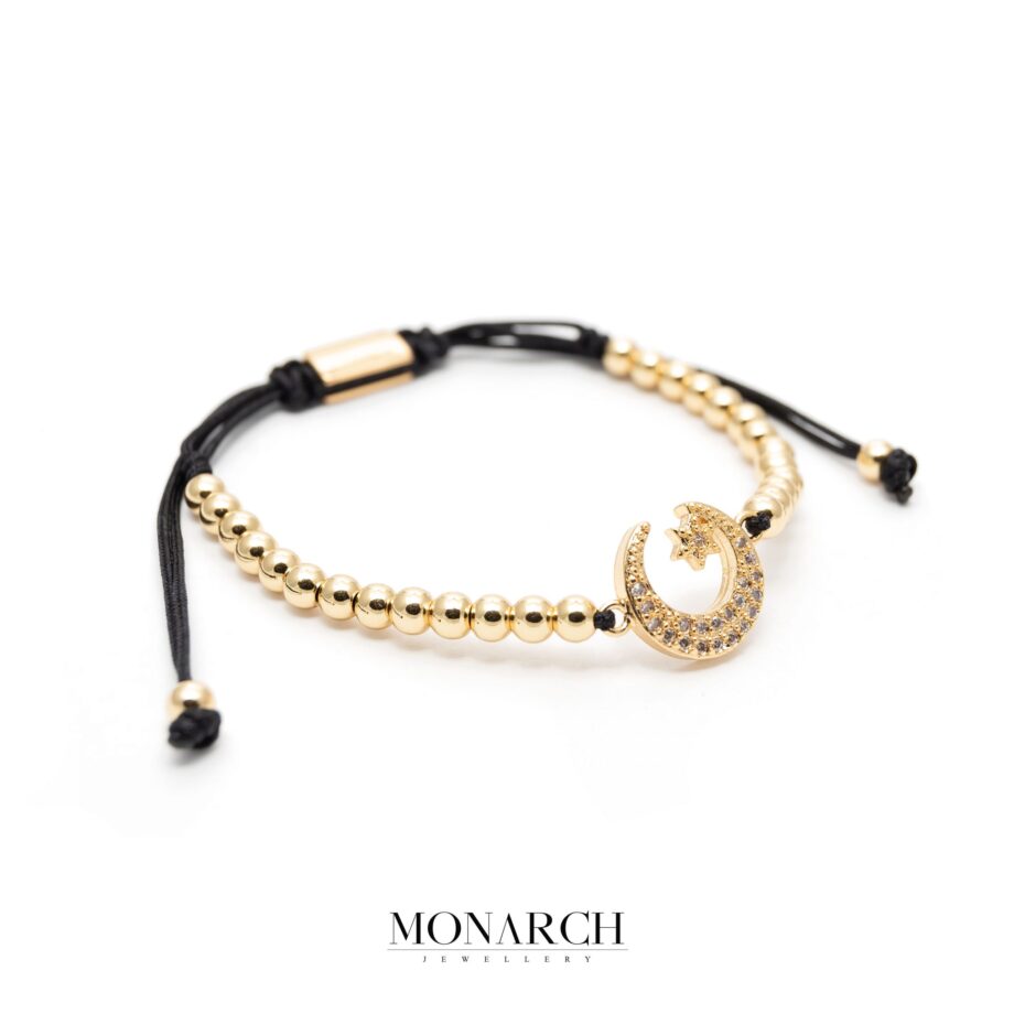 Gold luxury bracelet for man, monarch jewellery MA173GTB