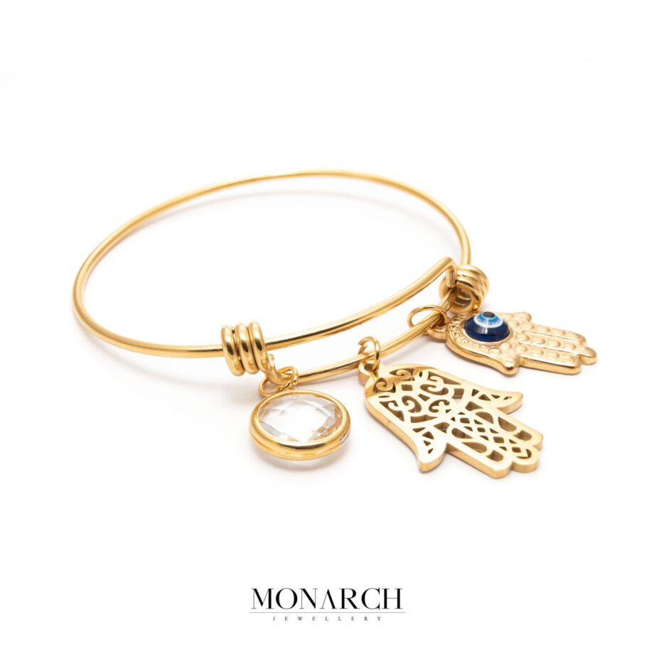 gold luxury bracelet for man, monarch jewellery MA191GT