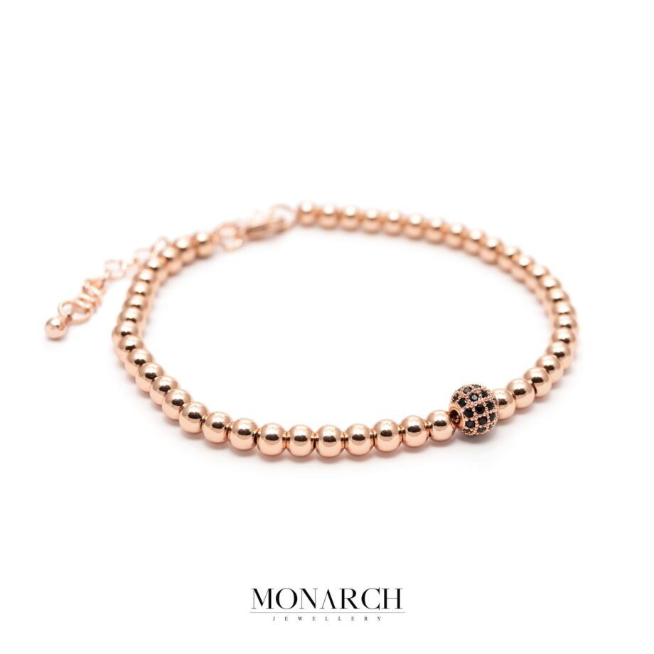 gold rose luxury bracelet for man, monarch jewellery MA190GS