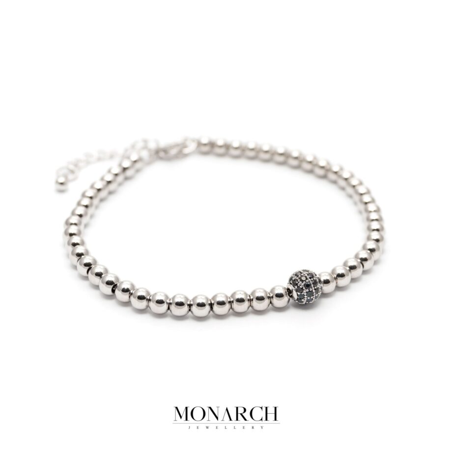 silver luxury bracelet for man, monarch jewellery MA186SB